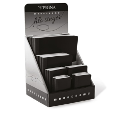 Display Pigna Monocromo varrott PPL többféle méret vonalas és kockás füzetekkel füzet