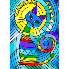 Díszes Macska Puzzle 1000 Darabos puzzle, kirakós