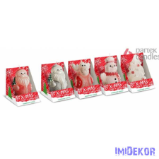Díszgyertya figura díszdobozkában Karácsonyi Mix 7,5cm - XMAS MIX dekorációs kellék