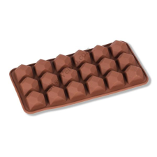  Díszített Négyzet Alakú Szilikon Bonbonforma – 18 Adagos konyhai eszköz