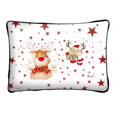  Díszpárna karácsonyra, mosolygó szarvas lakástextília