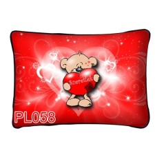  Díszpárna, maci nagy piros szívvel, szeretlek ajándéktárgy