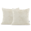  Díszpárnahuzat HENRY szín bézsszínű jacquard dombornyomott motívum geometrikus 45x45 decoking
