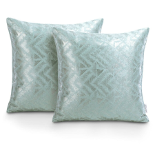 Díszpárnahuzat NAVIA szín mentazöld nyomott blackout suede shine 45x45 ameliahome lakástextília