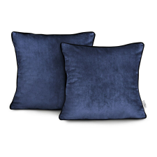 Díszpárnahuzat VELVET szín indigókék stílus glamour bársony 45x45 ameliahome lakástextília