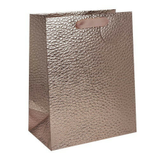 Dísztasak 26x32 cm rosegold műbőr hatású ajándéktasak