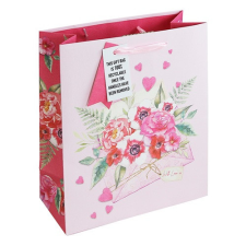 Dísztasak Clairefontaine/Eurowrap 21,5x25,3 cm love letter ajándéktasak