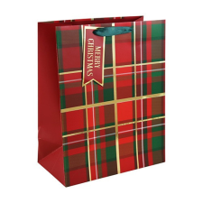 Dísztasak Clairefontaine/Eurowrap 26,5x33 cm Karácsonyi kockás ajándéktasak