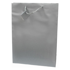  Dísztasak CREATIVE Special Simple XL 33x46x10 cm egyszínű ezüst zsinórfüles ajándéktasak