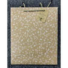  Dísztasak matt 11x14 cm drapp búzakalász ajándéktasak