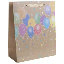  Dísztasak matt 31x42 cm színes lufik ajándéktasak