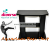  Diversa Aquarium Base Unit Black 80X35X60Cm Akvárium Íves Szekrény, Állvány Fekete