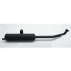 Diverse / Import Sito kipufogó 22mm csatlakozással, fekete, Piaggio SI mopedhez, KS, FL2, BOOS, Mofa Diverse / Import  Felnik, gumik, kiegészítők Felnik