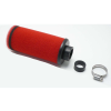 Diverse / Import Sportlégszűrő 2-rétegű 80mm külső átmérő 200mm teljes hossz 35mm csatlakozás 28mm szerelési adapter Puch, Zündapp, Hercules, KTM, DKW, Simson, Kreidler számára