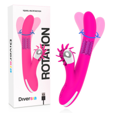 DIVERSIA DIVERSIA - NYÚLVIBRÁTOR FORGÓ MOZGÁSSAL 24 CM vibrátorok