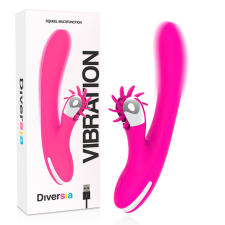 DIVERSIA DIVERSIA - NYÚLVIBRÁTOR REZGŐ MOZGÁSSAL 24 CM vibrátorok