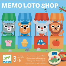 DJECO Állatos memória lottó - Memória játék - Mémo loto shop - DJ08537 társasjáték