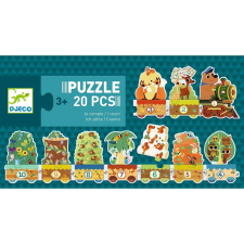 DJECO Állatos vonat puzzle DJECO puzzle, kirakós