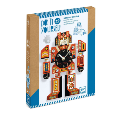 DJECO Csináld magad! - Falióra fiúszobába - IdőRobi - Robotime kreatív és készségfejlesztő