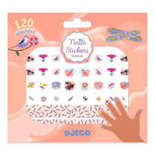 DJECO : Design by Körömmatricák - Madarak és tollak - Feathers kreatív és készségfejlesztő