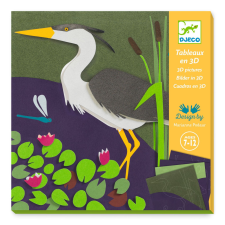 Djeco Design by Művészeti műhely - 3D-s tavi életképek - By the Water kreatív és készségfejlesztő