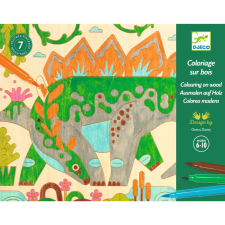 DJECO : Design by Művészeti műhely - Színező, Dinóvilág - Dino world kreatív és készségfejlesztő