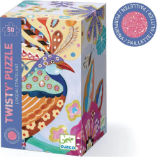 DJECO Djeco Csillogó Puzzle Ragyogó Madár 50 Darabos puzzle, kirakós