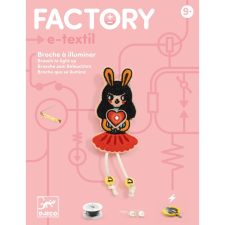 DJECO Djeco: Design by E-kreatív műhely - Nyuszilány kitűző - Brooch - Bunny girl kreatív és készségfejlesztő