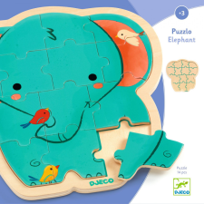 DJECO Djeco Fa puzzle - Elefánt, 14 db-os - Puzzlo Elephant puzzle, kirakós