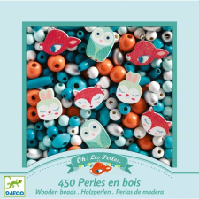 DJECO Djeco Fagyöngyök - Erdei állatkák - Wooden beads, small animals kreatív és készségfejlesztő