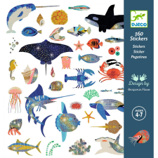 DJECO Djeco Matricák - Csillámló óceán - Ocean kreatív és készségfejlesztő