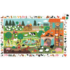 DJECO Djeco Megfigyetetlő puzzle - A farm, 35 db-os puzzle, kirakós
