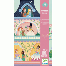 DJECO Djeco Óriás puzzle - A hercegnők kastélytornya - The princess tower puzzle, kirakós