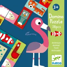  Djeco Domino - Állatfelek - Testes puzzle puzzle, kirakós