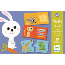 DJECO Duo Puzzle Mi lesz ma ebédre? (3070900081666) puzzle, kirakós