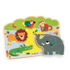 Djeco dzsungel állatos hangos puzzle puzzle, kirakós