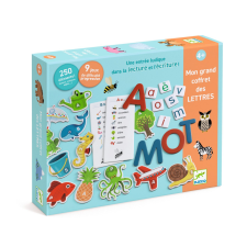 Djeco: Eduludo Fejlesztő játék - Csak Francia nyelvre - Grand coffret Lettres kreatív és készségfejlesztő