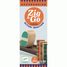 DJECO Építőjáték- Akció-reakció -Zig &amp; Go- gurulós játék-7db barkácsolás, építés