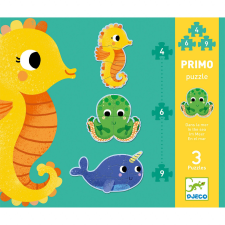 DJECO Evolúciós rejtvénykészlet Az óceánban, Djeco puzzle, kirakós