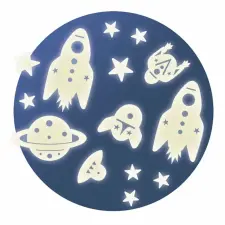  Djeco Falmatrica - Űrutazás - Space mission csillámtetoválás