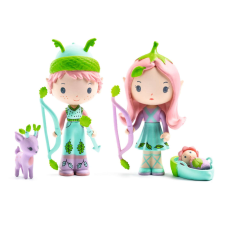 DJECO Figurák a Tinyly kollekcióból, Elves Lily és Sylvestre, Djeco, 8 cm játékfigura