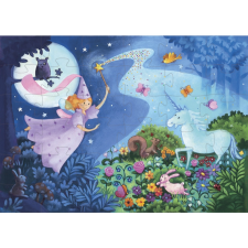  Djeco Formadobozos puzzle - Tündér és az egyszarvú - The fairy and the unicorn játékfigura