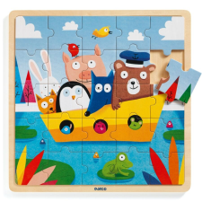 DJECO Hajós puzzle - Puzzlo Boat - Djeco kreatív és készségfejlesztő
