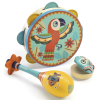 DJECO Játékhangszer készlet – Tambourine, maracas, castanet