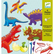 DJECO Kapcsos állatfigura készítés - Dínók - Dinos- DJECO kreatív és készségfejlesztő