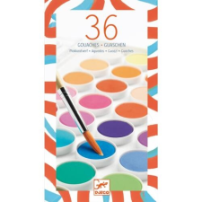 DJECO Korongos gouache festék - 36 szín Djeco kreatív és készségfejlesztő