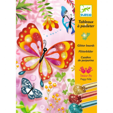 DJECO Kreatív csillogó játék Butterflies, Djeco kreatív és készségfejlesztő