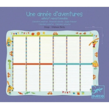 DJECO : Little Big room Falinaptár - Öröknaptár fiúknak - Perpetual calender boy kreatív és készségfejlesztő