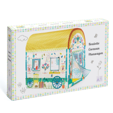 DJECO : Little Big room Játszósátor - Ekhos szekér játszósátor - Caravan kreatív és készségfejlesztő