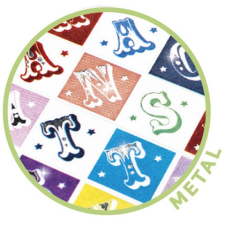 Djeco: Lovely Paper Djeco: Lovely Paper Mini matrica - Vadnyugati betűk - Saloon letters kreatív és készségfejlesztő